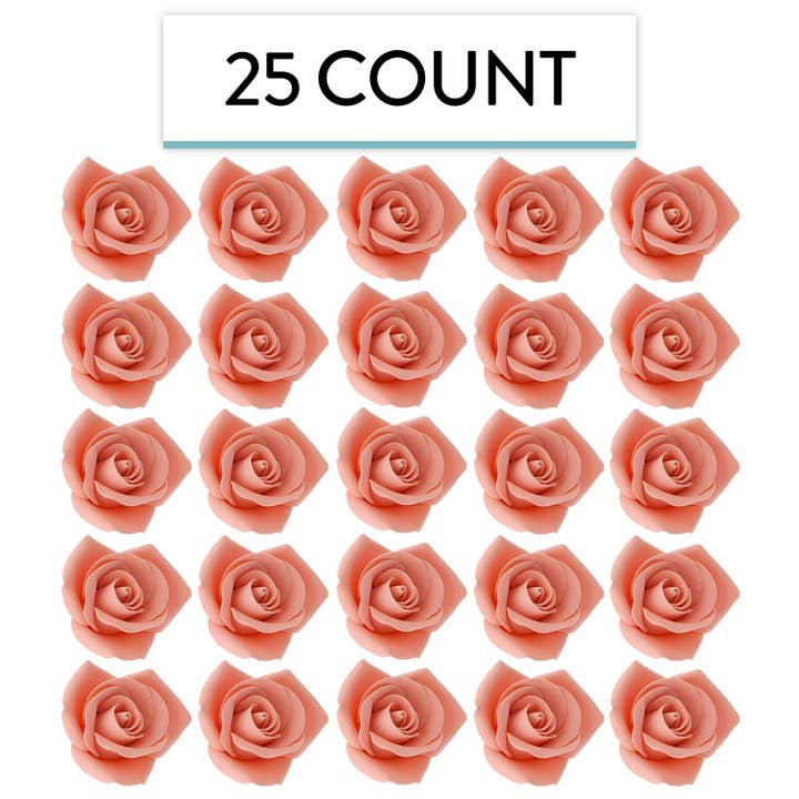 Global Sugar Art - Wholesale Cake/Cupcake Topper - Peace Rose Sugar Flowers for Cake Decorating, by Global Sugar Art, Medium, Apricot9