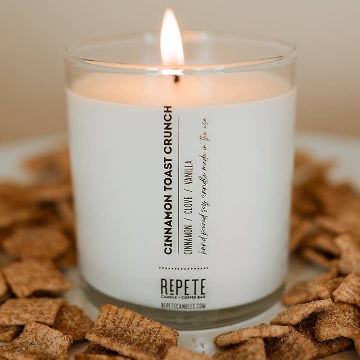 Cinnamon Toast Crunch Soy Candle for wholesale by RePete Candles