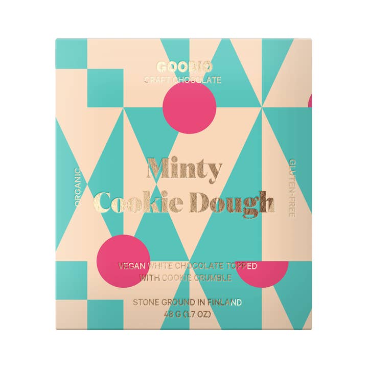 Goodio USA - Wholesale Chocolate bar - Minty Cookie Dough White Chocolate1