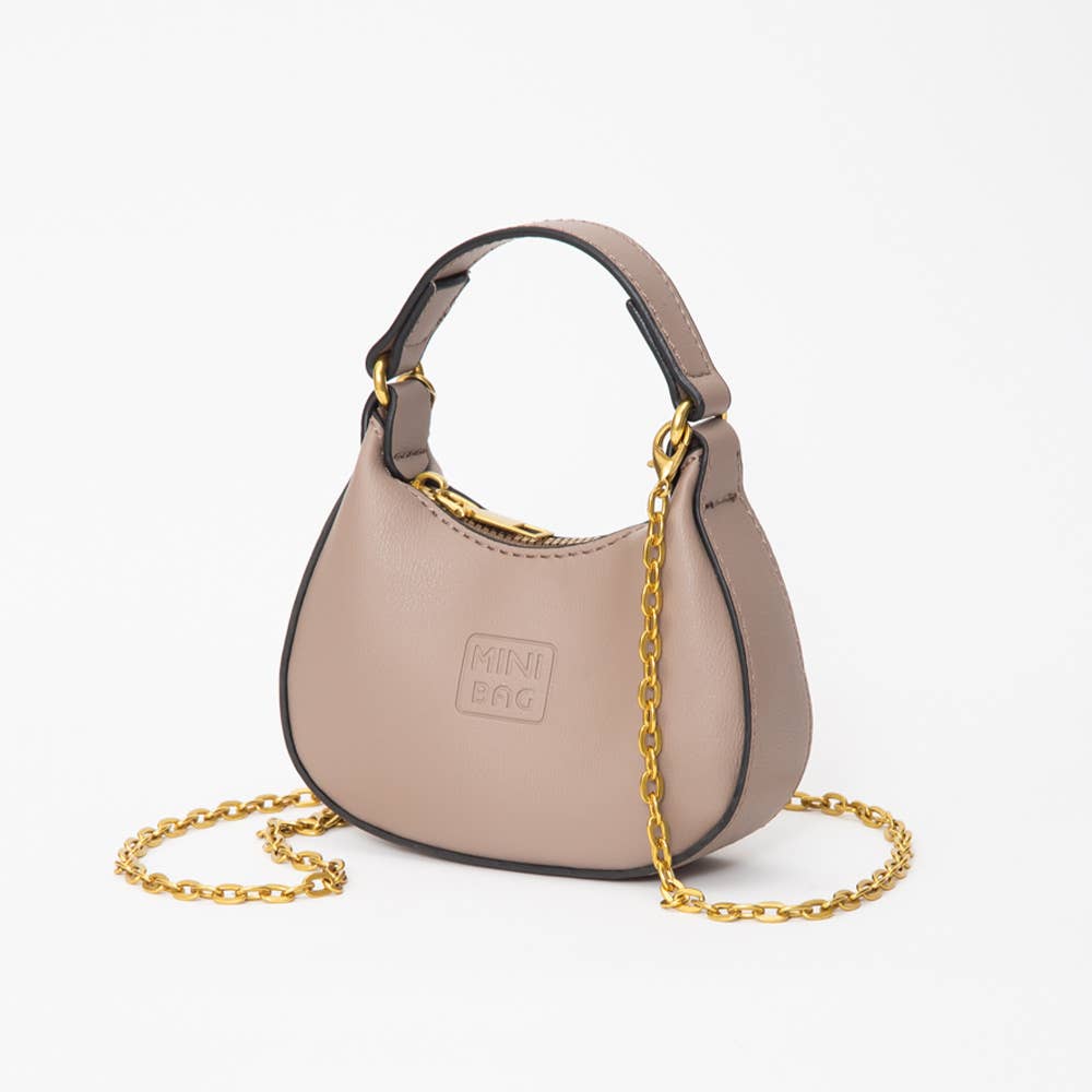 Sensibling Corp. - Wholesale Top Handle Bag - Women's - Faux Leather Chic Mini Hobo Handbag / Crossbody Bag
4