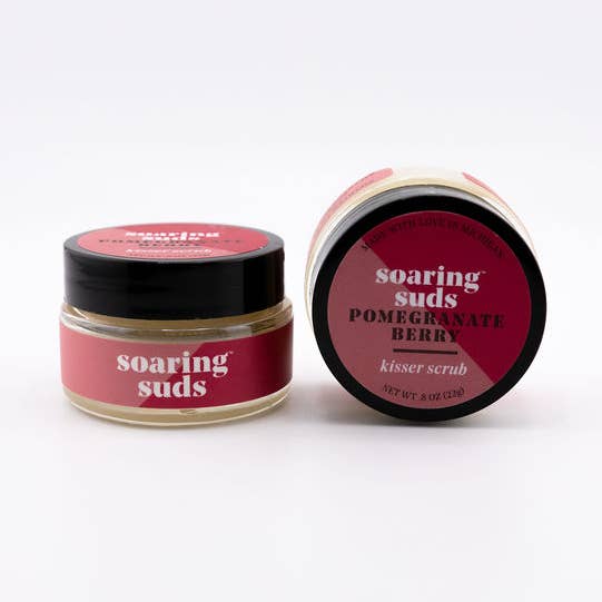 Pomegranate Berry Kisser Scrub for wholesale by Soaring Suds Soap Co., LLC