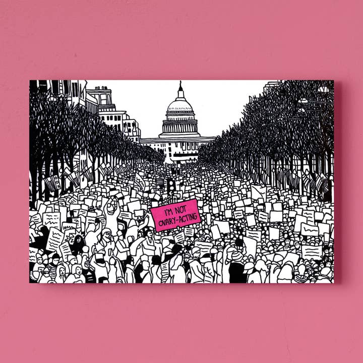 Vrouwenmars in Washington, DC Kunstdruk voor wholesale door Deb Almond Art