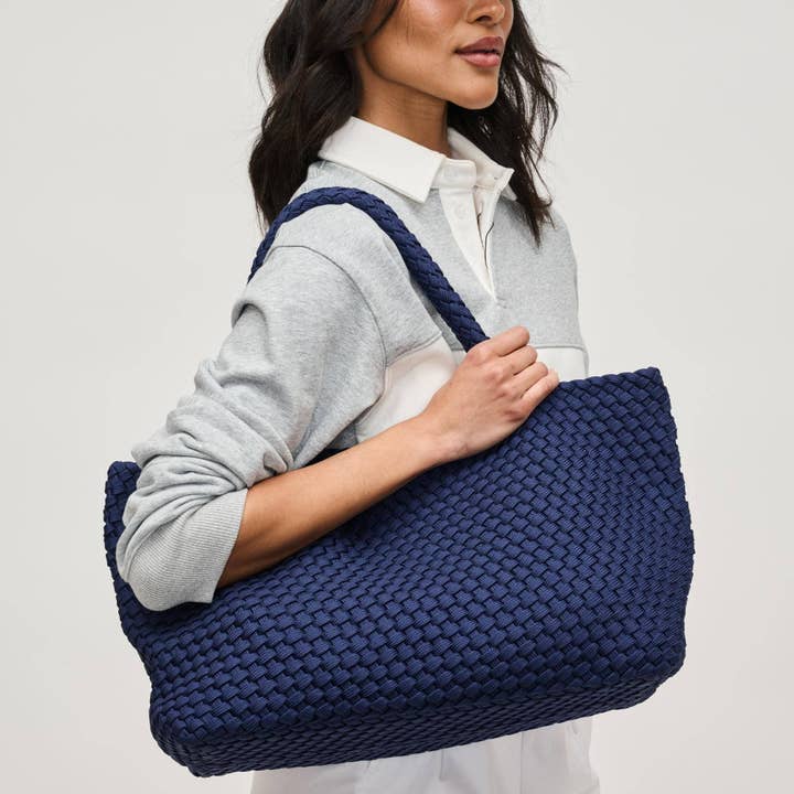 Sky's The Limit - Large Laced Up Eco-Edition Tote for wholesale by Sol and Selene Bags