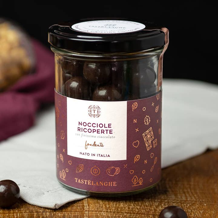 1 “Toasted” PGI Piedmont Hazelnut Covered 200G for wholesale by Tastëlanghe Azienda Agricola Quazzo Paolo