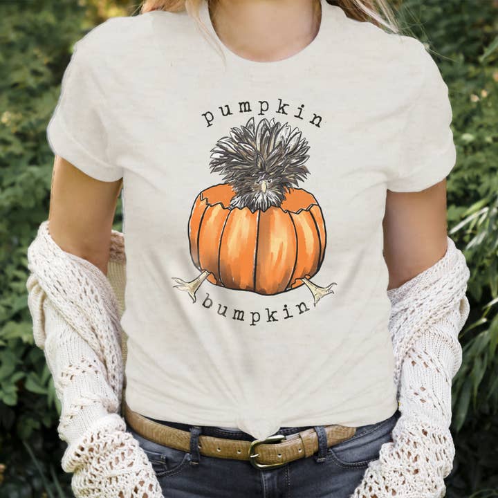 Barefoot Baby - Wholesale Screen Printed T-Shirt - Unisex - Pumpkin Bumpkin Fall 2025 Mommy and Me Chicken Country Tee