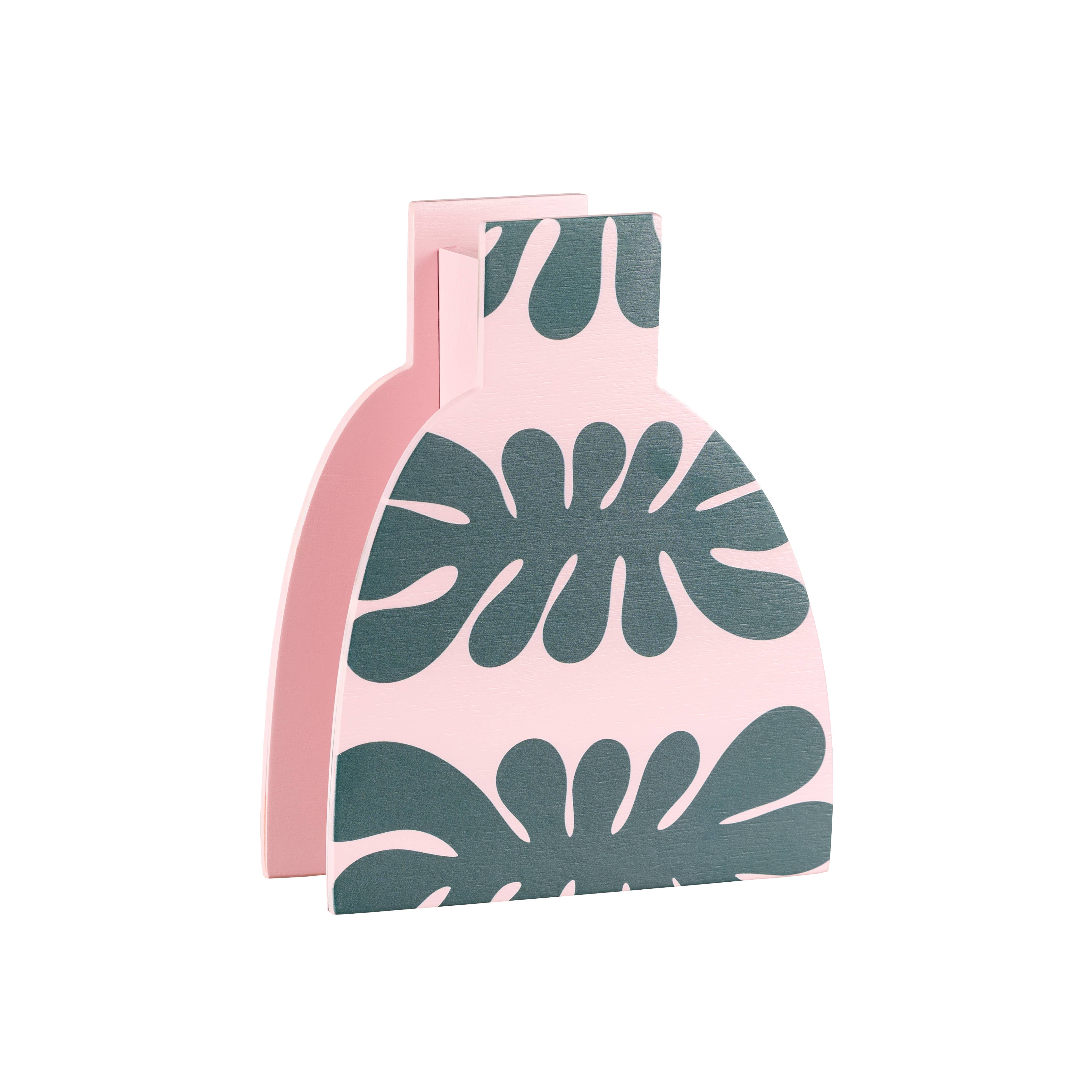 milin - Wholesale Vase - Wooden Vase with GREEN FLORA pattern handcrafted  home decor2