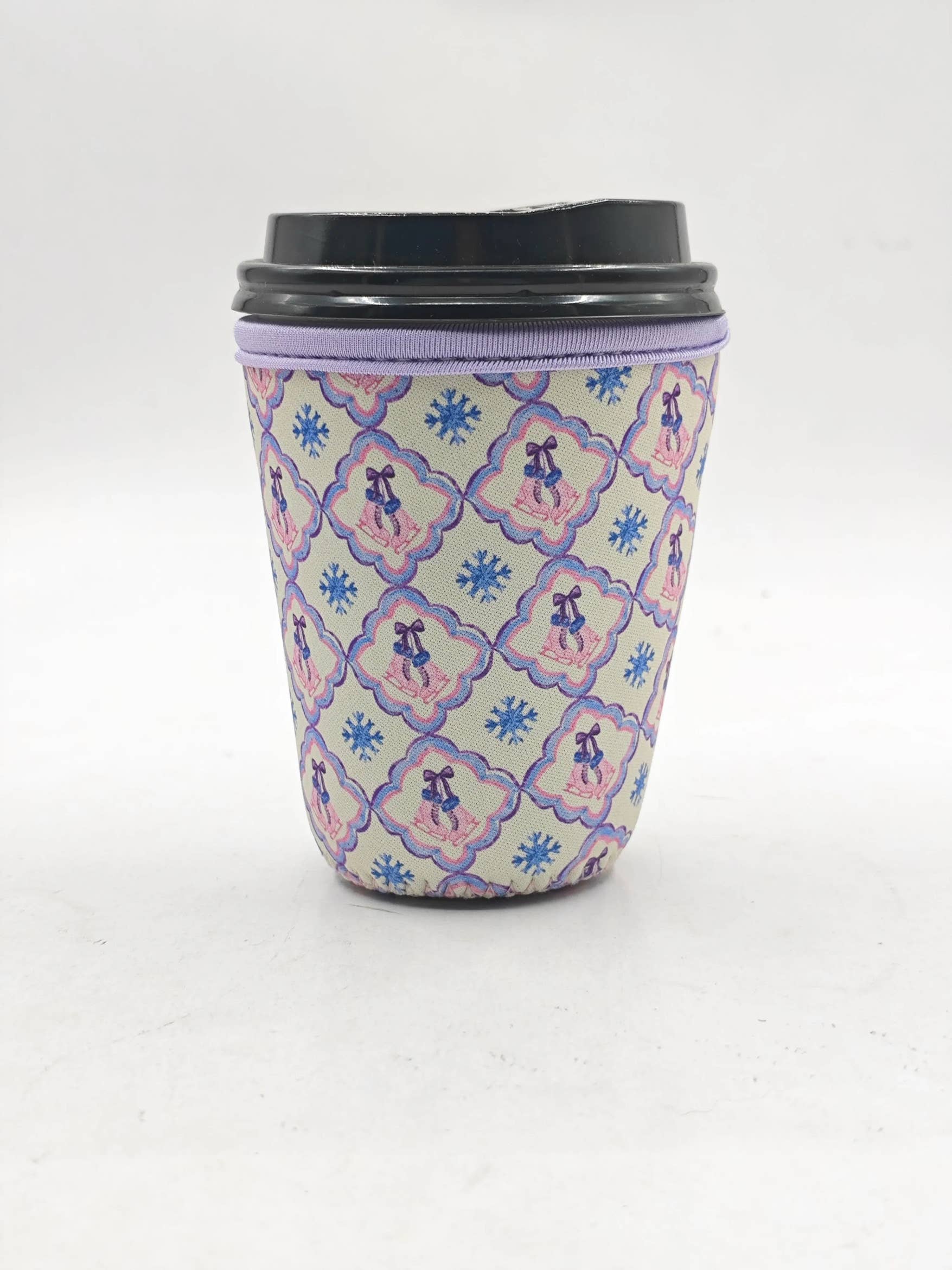 Kayla Noelle Co - Wholesale Drink Huggers & Koozies - Ice Skates Winter Reusable Coffee Sleeve1