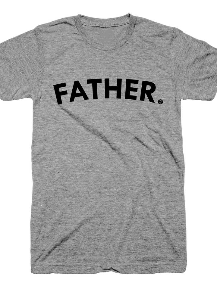 THIS KID SUPPLY CO. - Father Tee - Sort på Grå (Voksenstørrelser) for engroshandel hos This Kid Clothing Co.