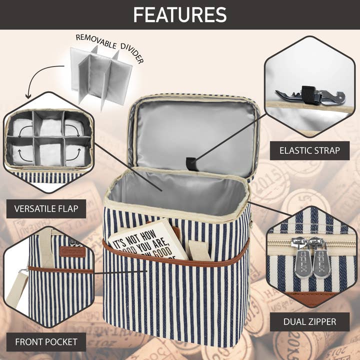 OPUX - Wholesale Wine Tote - 6 Bottle Wine Carrier Bag27