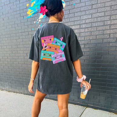Trendy Transfers - Wholesale Sublimation Transfer - 90s Cassette Tapes Screen Print Heat Transfer