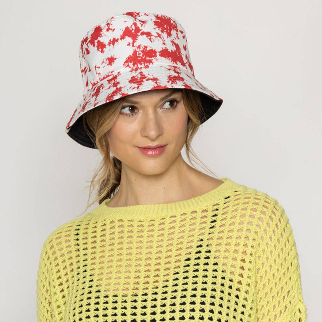 Fashion City - Wholesale Bucket Hat - Women's - Tie-Dye Pattern Reversible Bucket Hat5