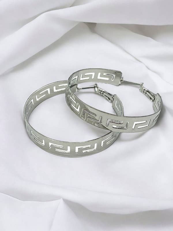 Oorbel met doolhofpatroon voor wholesale door Andrea Bijoux