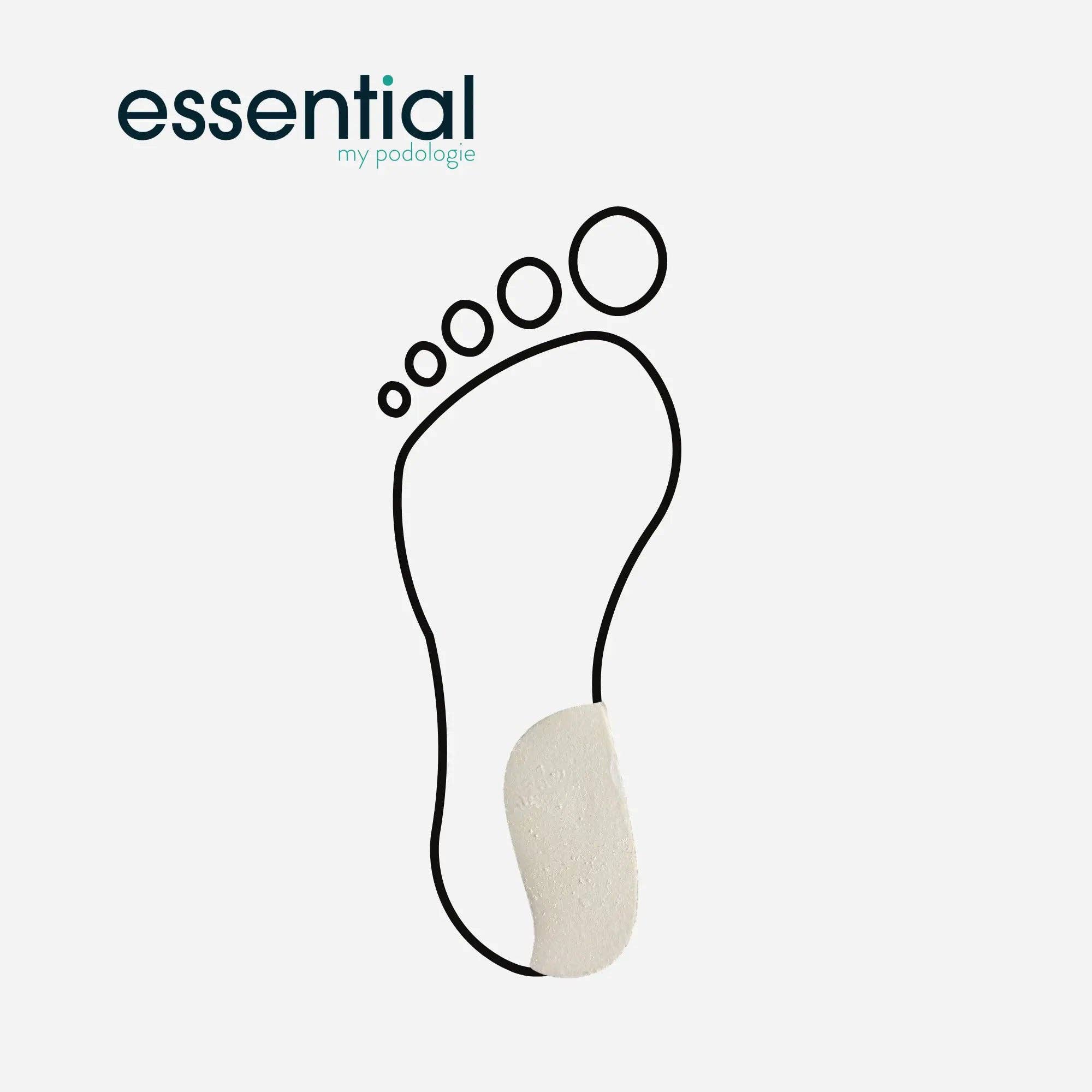 My Podologie - Wholesale Inserts/Soles - Unisex - Large stabilizing supinator wedge - 10 mm - rubber - shore 35-40 - 5 pairs - White2