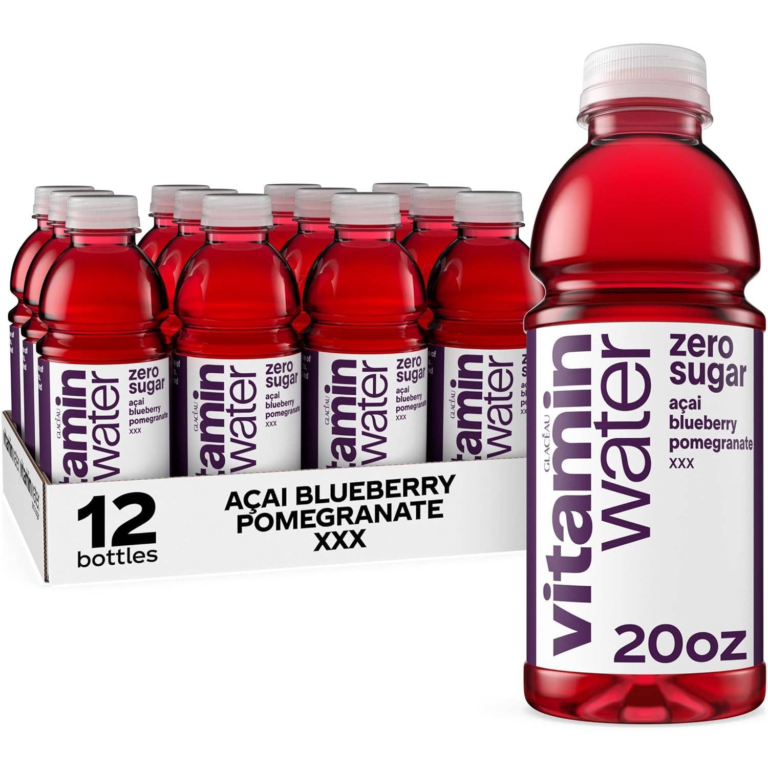 L&F Universal Goods - Wholesale Sports/Energy Drink - Vitamin Water Zero XXX Acai-Blueberry-Pomegranate 12/20oz0