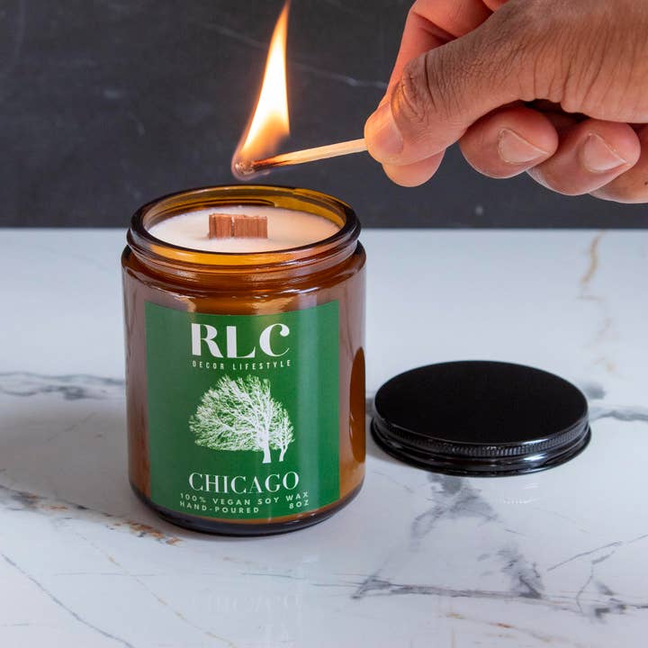 'Chicago' Scented City Candle for wholesale by RLC Decor Lifestyle