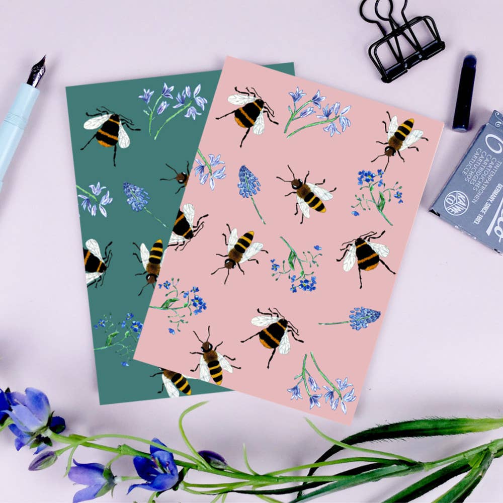 Wonder Of Today – wholesale Postcard – Postcard bees pink1