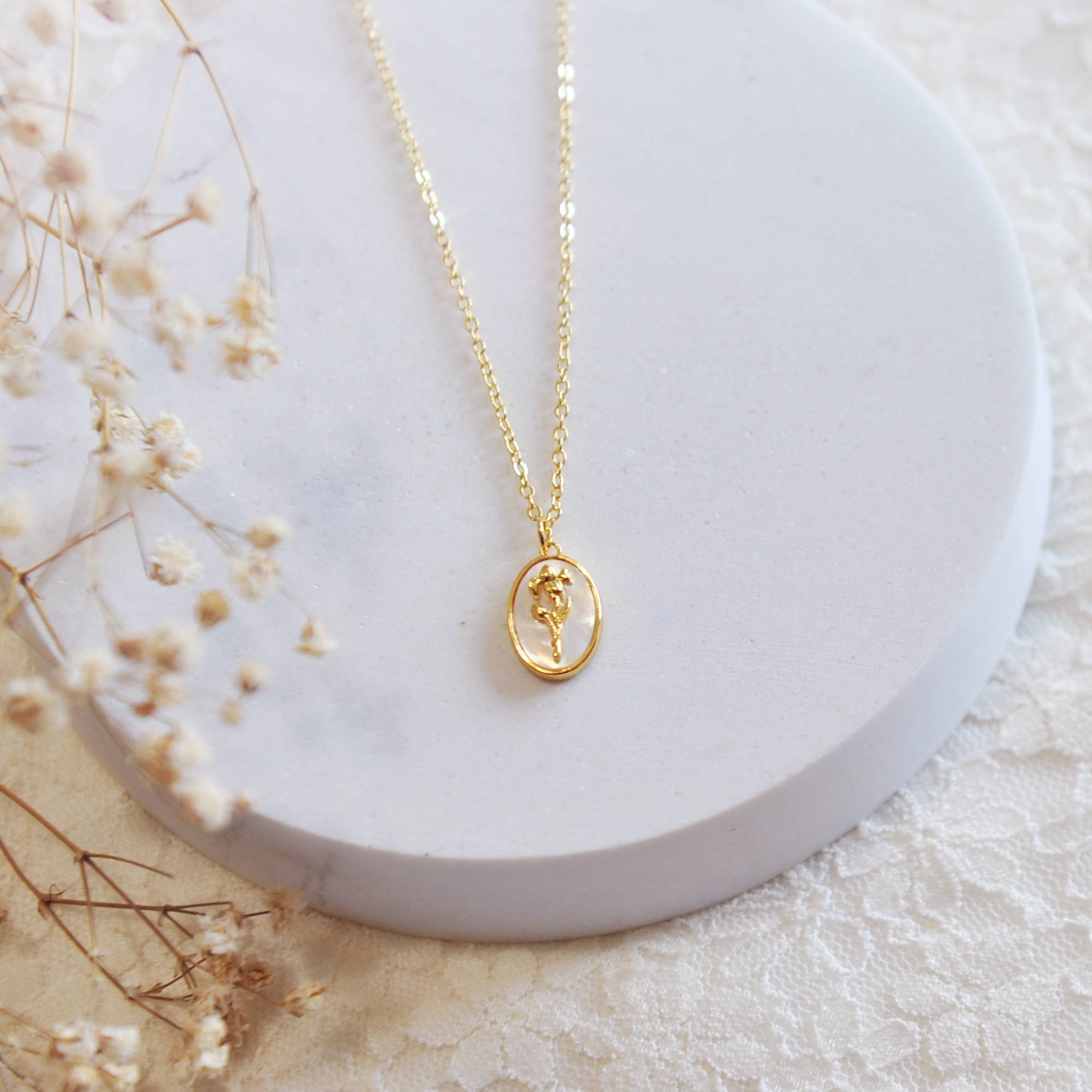 Oh So Lovely - Wholesale Pendant/Charm Necklace - Flora Birth Flower Necklace10