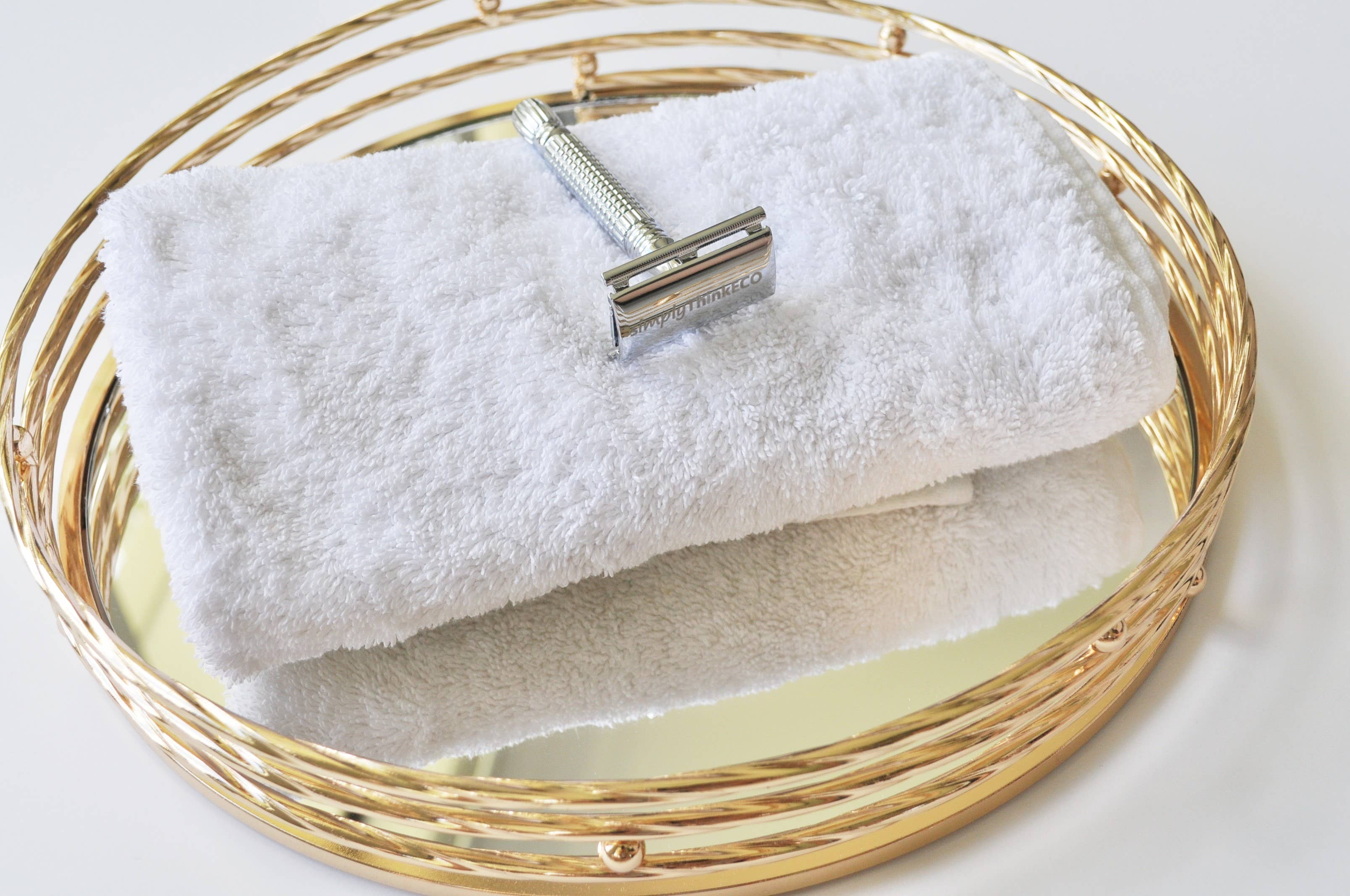 simplyThinkECO - Wholesale Razor - Silver SAFETY RAZOR WITH REPLACEMENT BLADES (Copy)