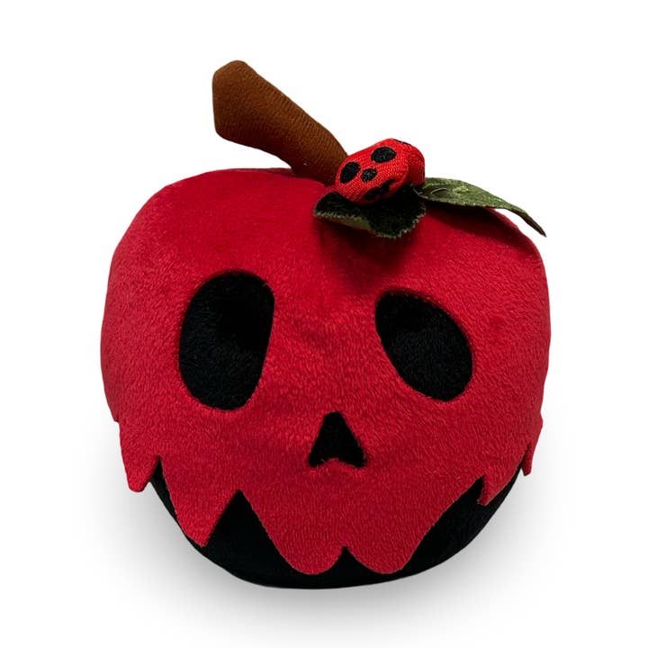 6" Creepmas Plush Decor - Poison Skull Apple - Red for wholesale by MaterialJill