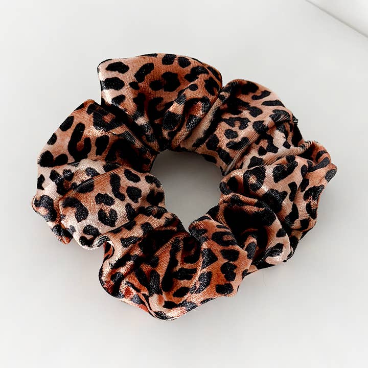 Leopard Scrunchie for wholesale by Coconut Lane