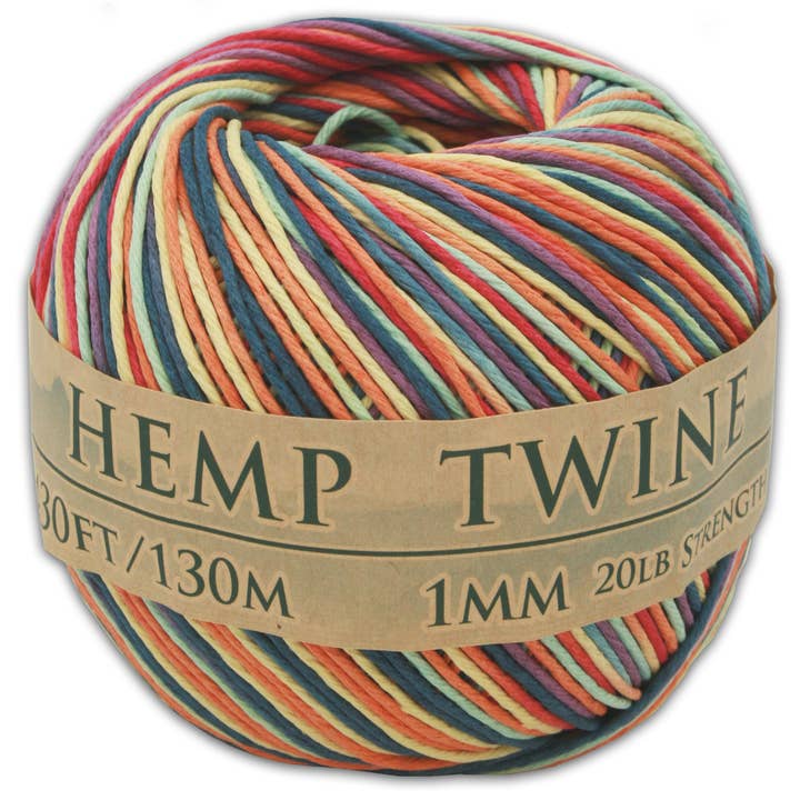 Hemptopia - Wholesale Twine - Hemptopia Colored Hemp Twine Ball, 430ft, 100% natural