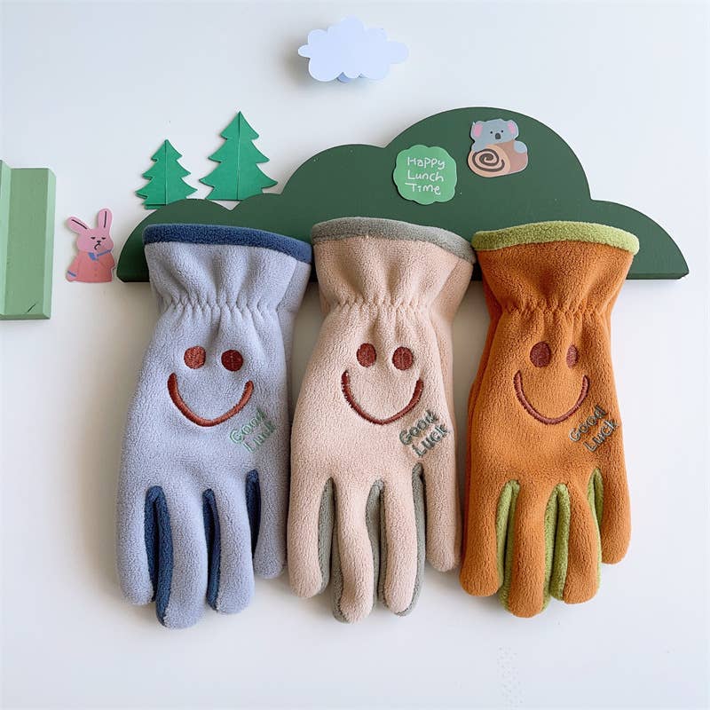 Tourtiwi - Wholesale Gloves - Kids - Winter children's cartoon smiling cute warm gloves9