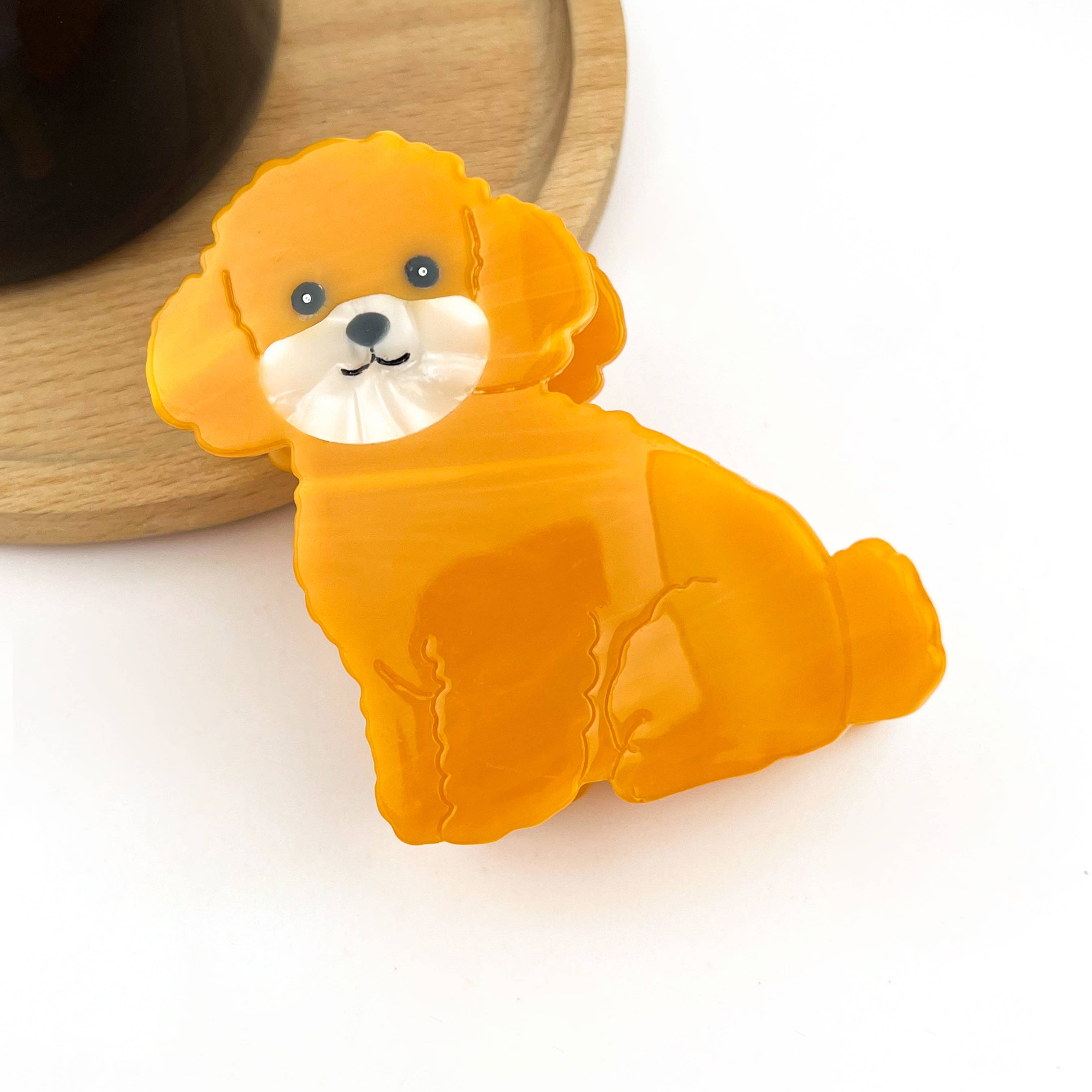 TheDivaSoap – Clips para cabelo - Mulher por atacado – Ganchos de Cabelo Série Acetato Cachorrinho, Grampos de Cabelo de Cachorro Fofo1