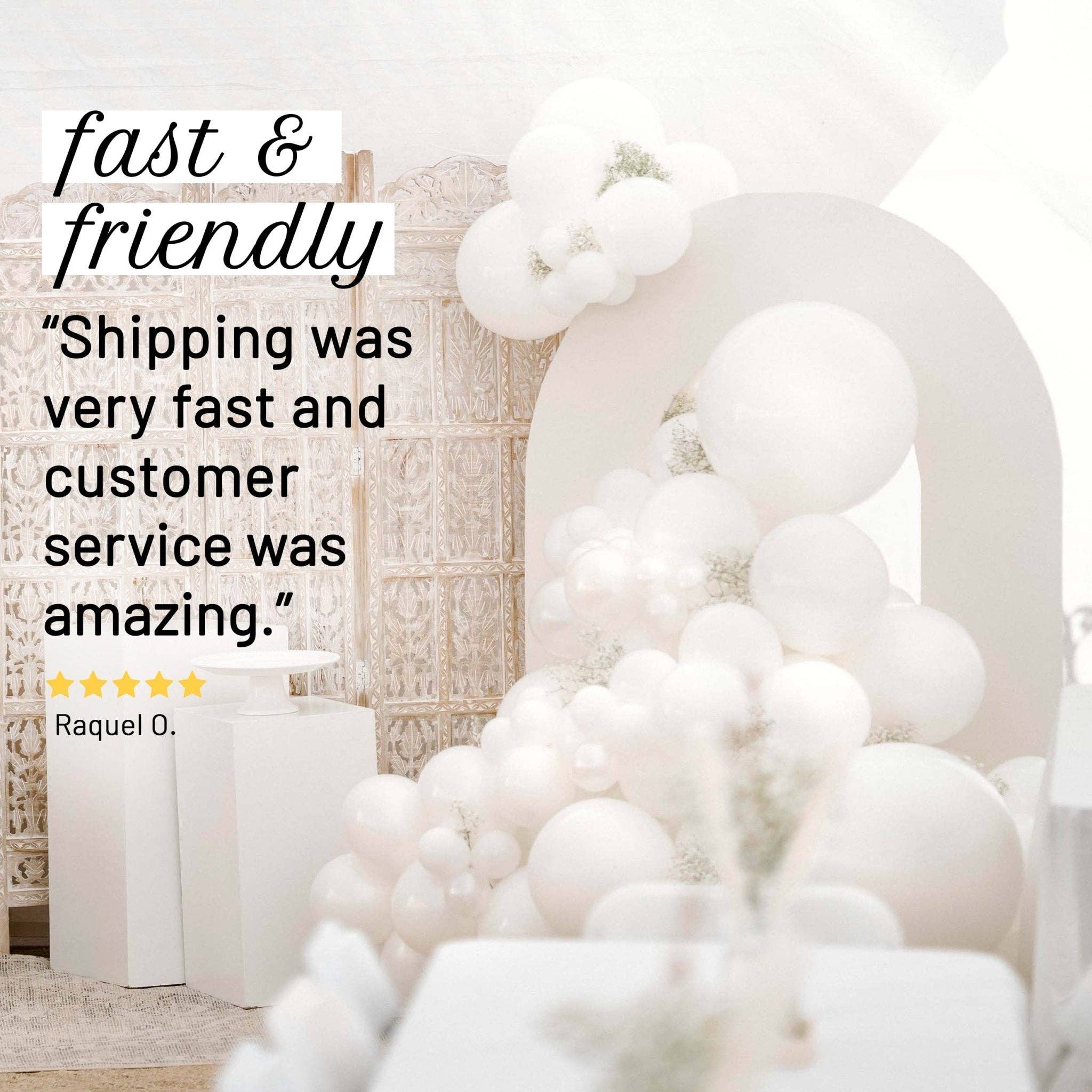 Ellie's Party Supply - Wholesale Balloon - All White Balloon Wedding Arch Kit - Balloon Garland Kit9