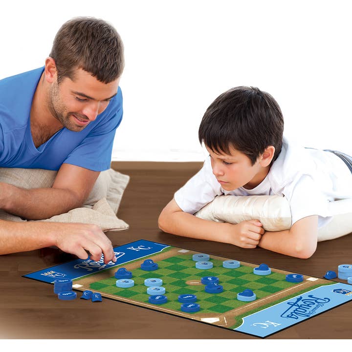 Masterpieces Puzzles - Wholesale Board Game - Kansas City Royals Checkers Board Game
