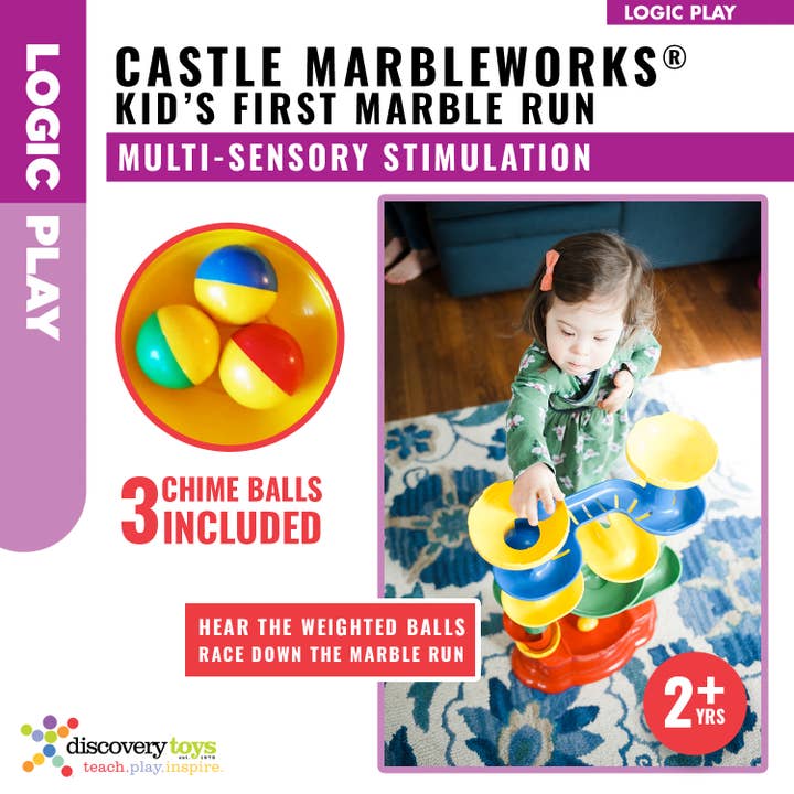 Discovery Toys - Wholesale Toy Set - Kids - CASTLE MARBLEWORKS® Chime Ball Drop Tower Toy