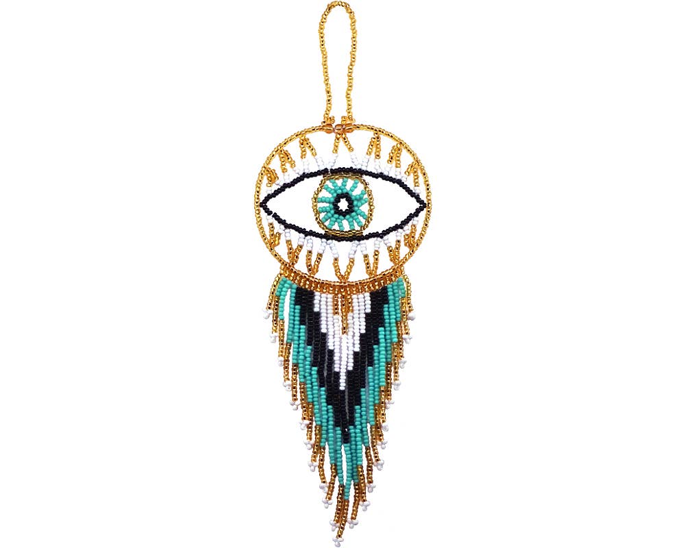 Pichincha - Wholesale Dream Catcher - Round Beaded Evil Eye Dream Catcher Hanging Ornament6