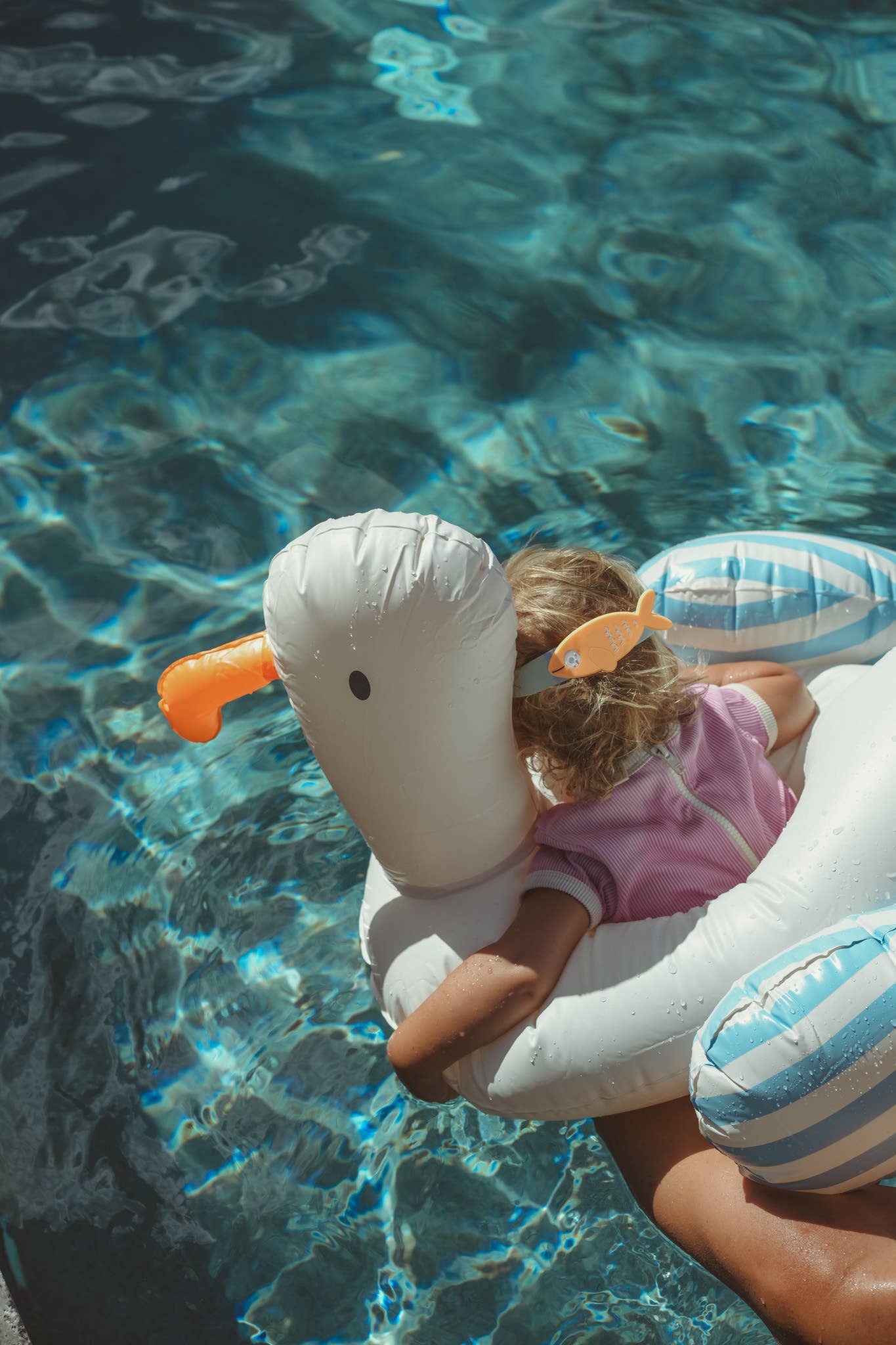 SUNNYLIFE - Vente Jeu gonflable - Anneau de piscine tubulaire pour enfants Sid the Seagull Blu7