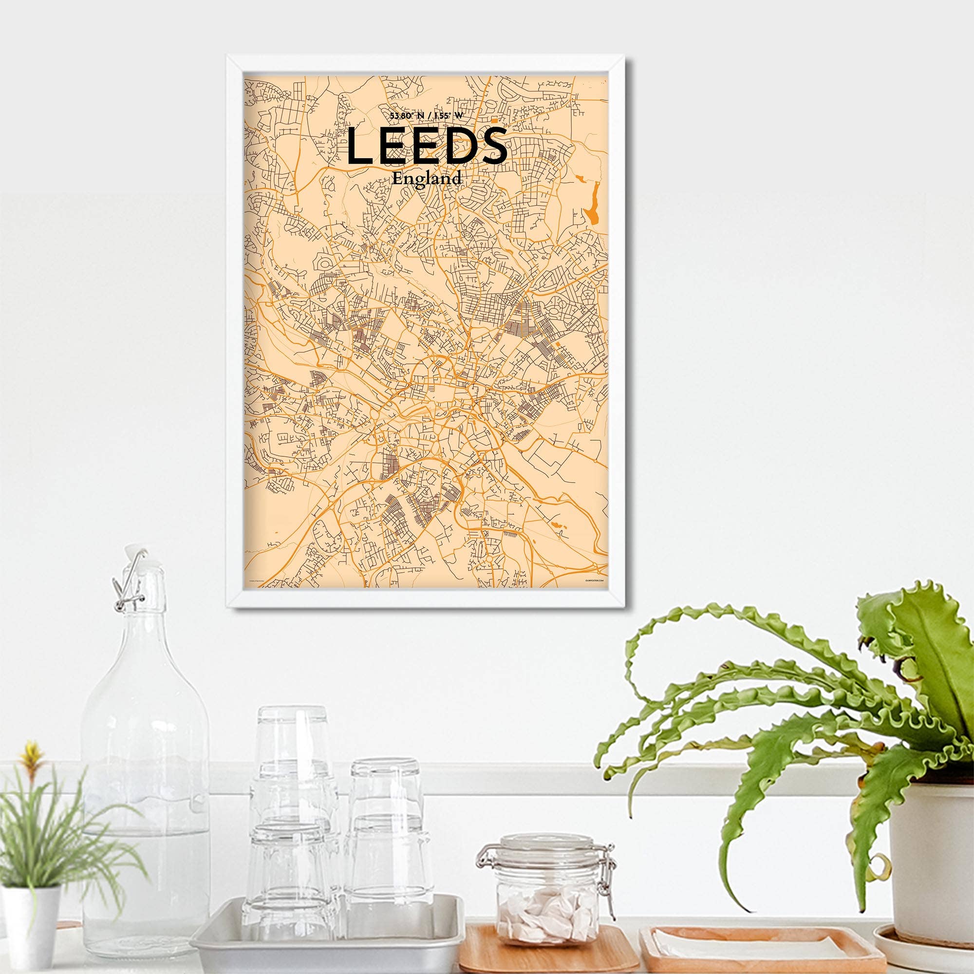 OurPoster.com – wholesale Poster – Leeds karta affisch19