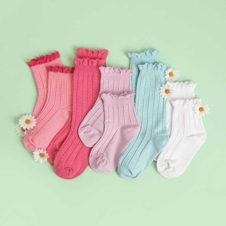 Little Stocking Co. - Wholesale Socks - Kids & Baby - Taffy Frill Knee High Socks3