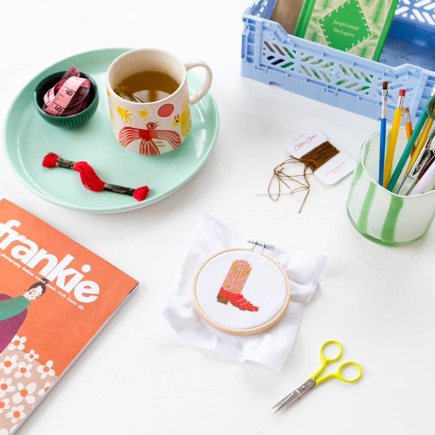 Cotton Clara Craft Kits & Supplies - Wholesale Doe-het-zelf-knutselset - Kruissteekset voor cowboylaarzen4