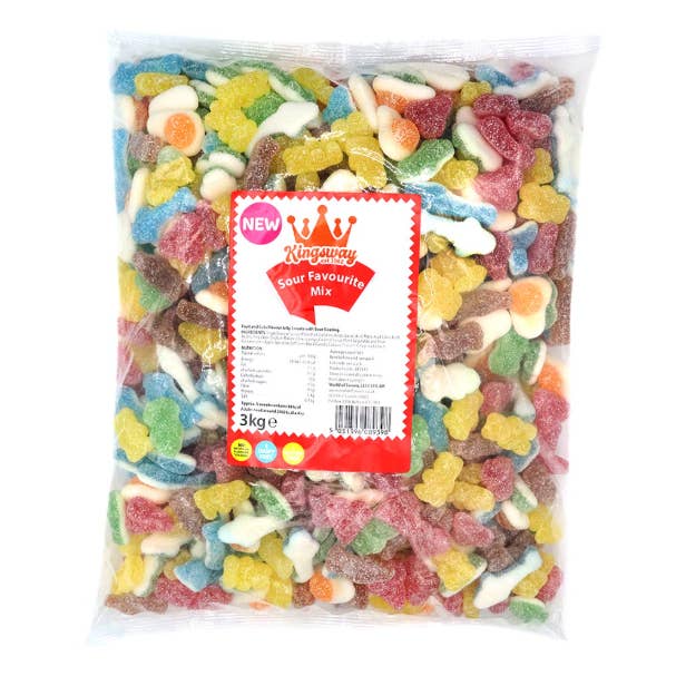 Gaffney's Sweets & Treats Wholesale - Vendita all'ingrosso Caramelle gommose - Mix di Caramelle Asprigne Preferite Kingsway 3kg1