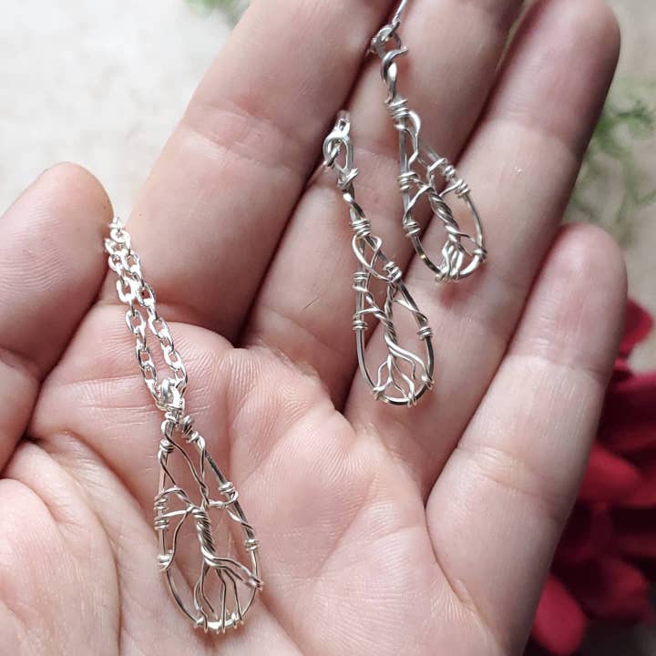 Silver Tree of Life Set for wholesale by Fervid Foks Jewelry