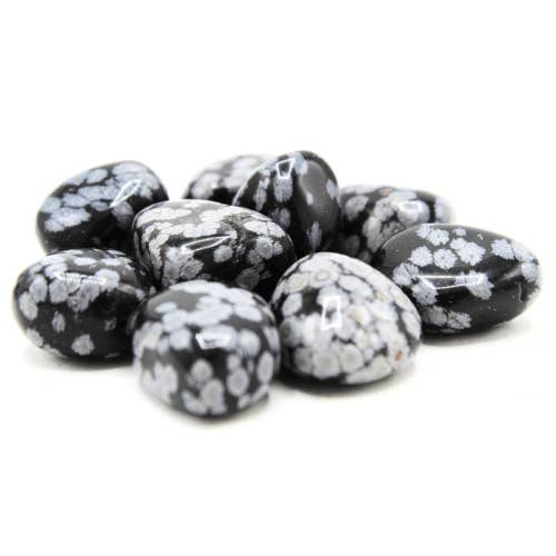 Green Tree - Wholesale Spiritual Stone/Crystal - Speckled Obsidian 'A' Tumbled Stones 200 gr1