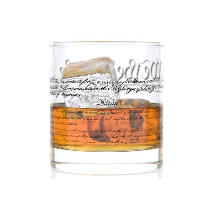Well Told - Vente Verres à cocktail/alcool - Constitution des États-Unis - Historique - Verres à whisky - Lot de 21