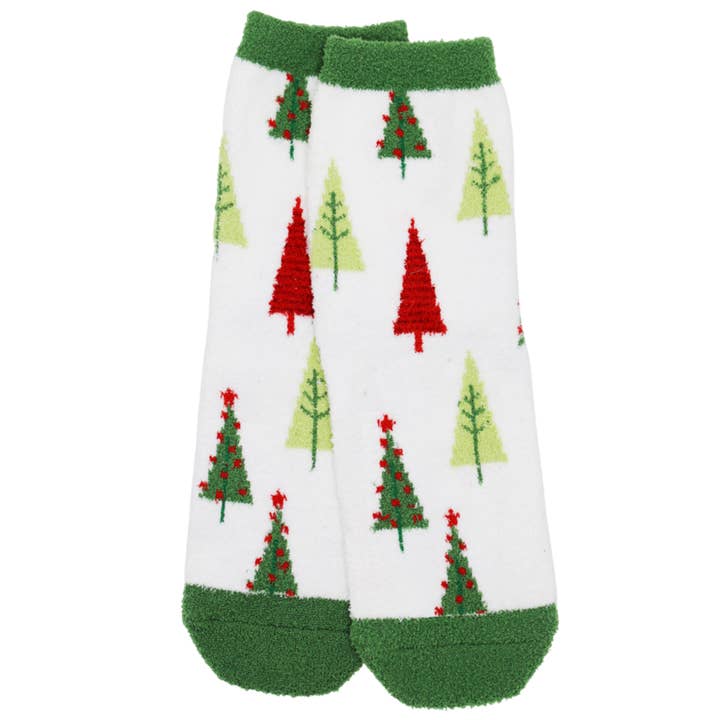 Hana - Wholesale Socks - Women's - Christmas theme Design Holiday Fuzzy Socks 4