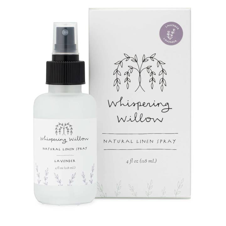 Lavender Linen Spray - 4oz Glass Bottle for wholesale by Whispering Willow