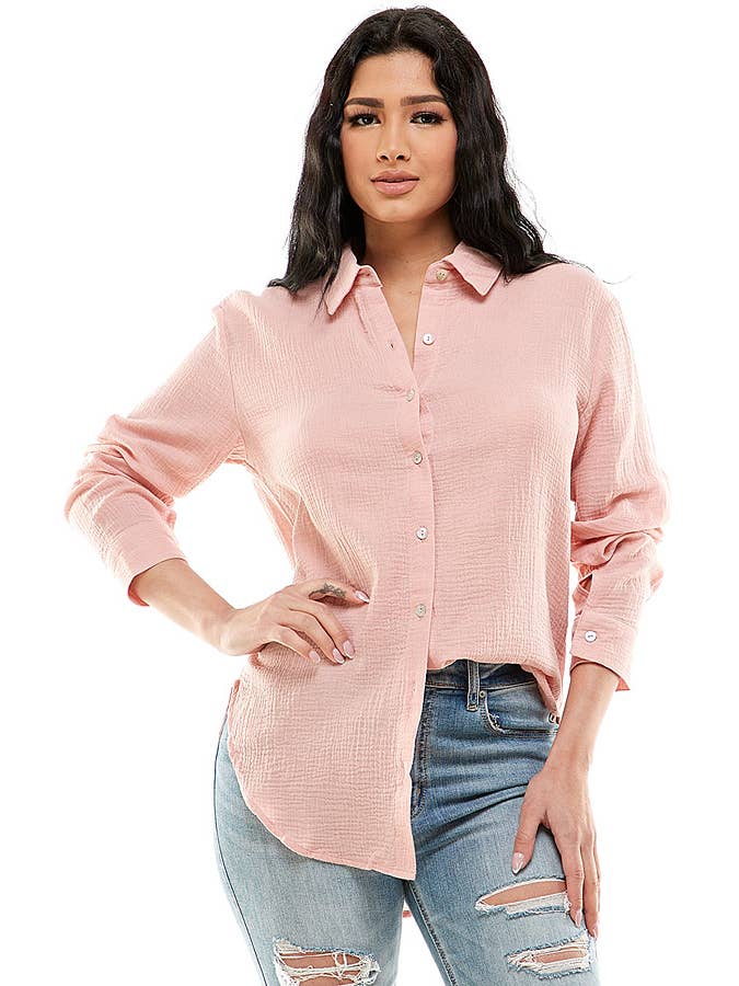 Veracci - Wholesale Buttoned-down shirt – Women's - Double Gauze Weekend Button-Down Shirt20