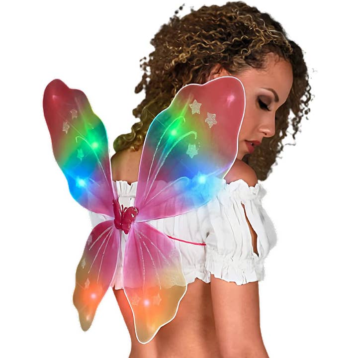 Blinkee.com, LLC - Vendita all'ingrosso Costume di carnevale - Donna - Ali di farfalla a forma di fata arcobaleno