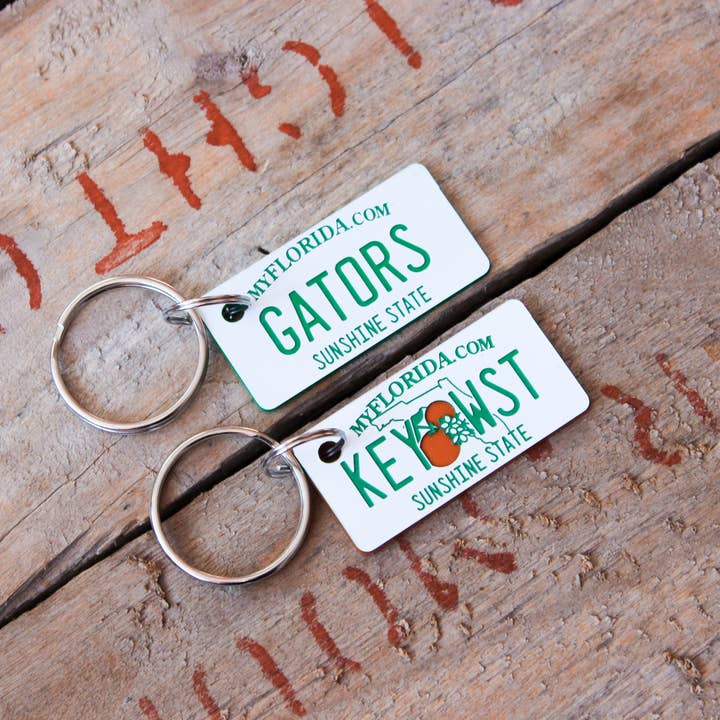 Customizable Engraved Plastic Keychain - Florida for wholesale by The Laundry Room Shop