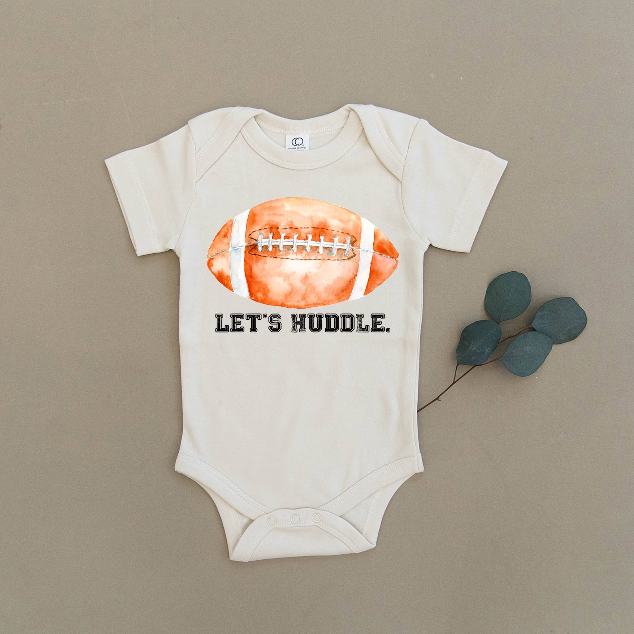 Urban Baby Co. - Wholesale Bodysuit (Non-Footed) - Baby - Let's Huddle Football Organic Baby Onesie & Toddler Tee0