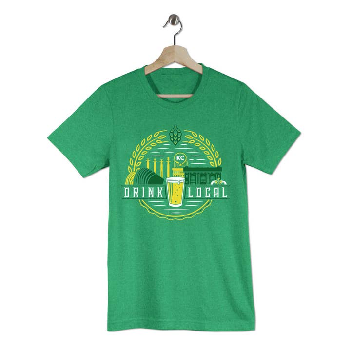 Drink Local St. Patrick's Day for wholesale by Press Monkey Studio