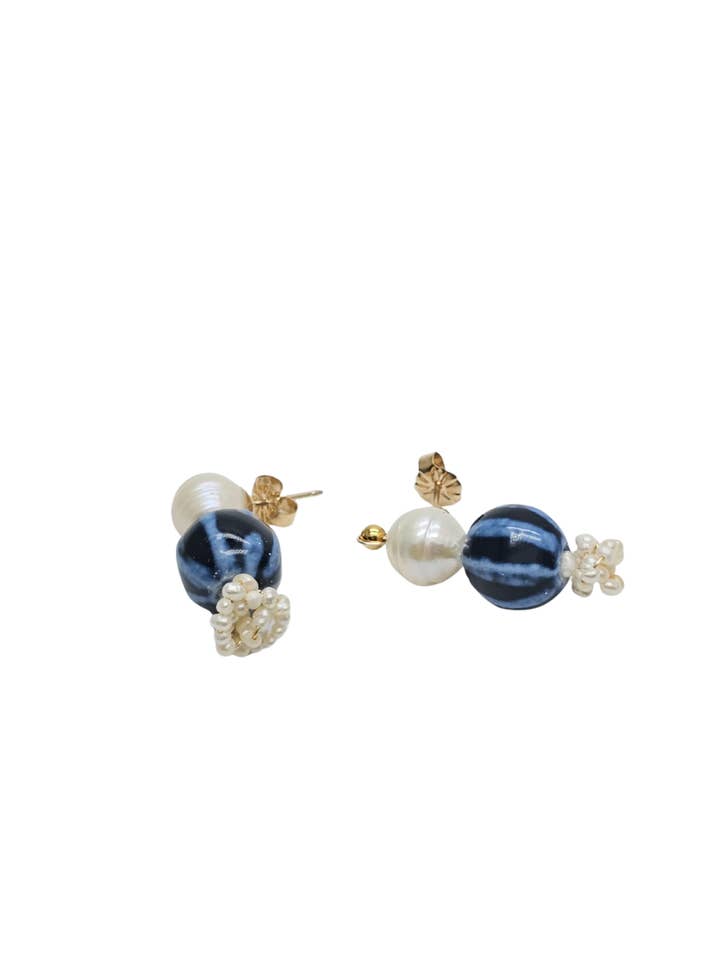 Boucles Sea - bleu foncé for wholesale by LA MAISON GISEL B.
