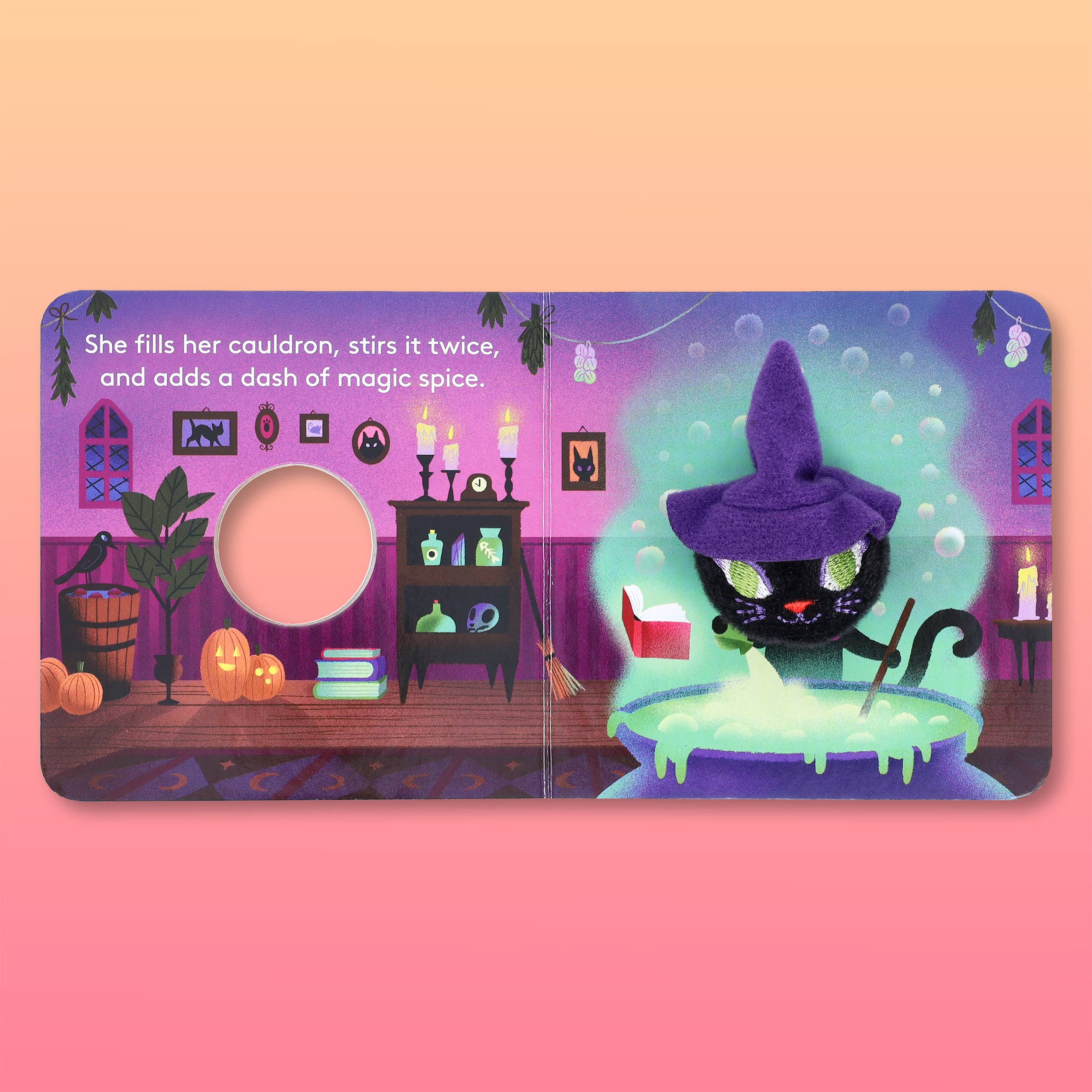 Chronicle Books - Wholesale Baby & Toddler Book (0-2) - Little Witch Cat: Finger Puppet Book15