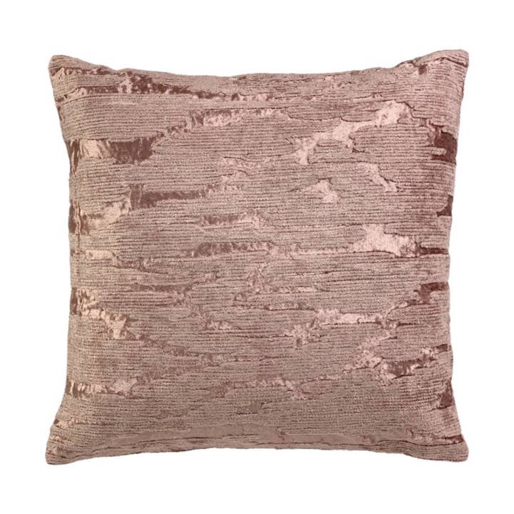 Izara Cord Embroidered Throw Pillow With Insert, Coral, 20" for wholesale by BlueJay Avenue