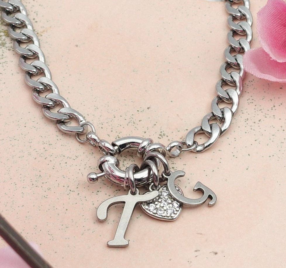 Daemon srls – wholesale Pendant/charm necklace – MY INITIALS ~ Collana Personalizzata Con le tue iniziali in Acciaio Inossidabile7